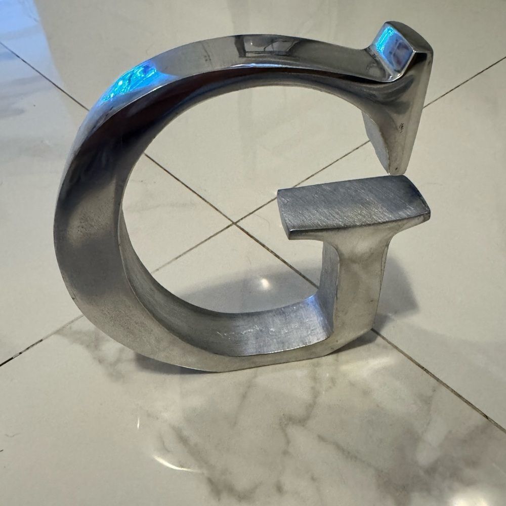 Silver Metal Letter G Decor #23 - Picture 1 of 4